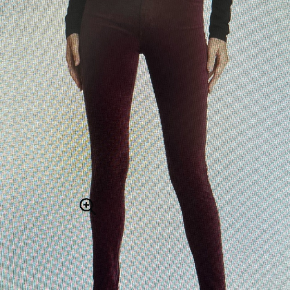 AG LosAngeles Farah Highrise Velvet Skinny Pants